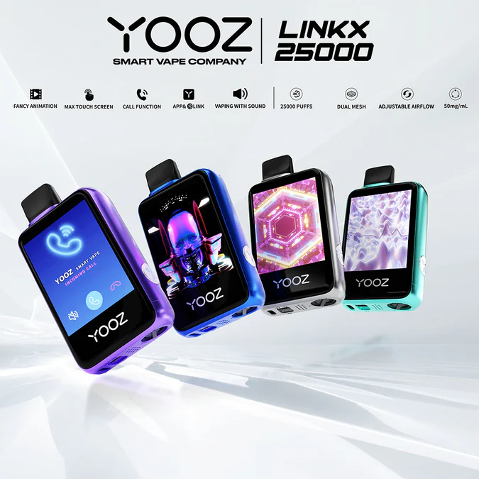 YOOZ Linkx 25,000 Puff Disposable | High-Tech Rechargeable E-Device YOOZ Linkx 25,000 Puff Disposable | High-Tech Rechargeable E-Device